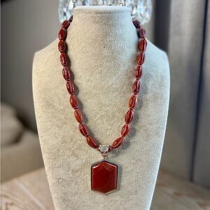 Jay King DRT Stone Pendant Necklace